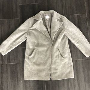Grey pea coat - size L